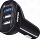 KMASHI 3-Port QC 2.0 Car Charger, $7 with code EJUVQGX7